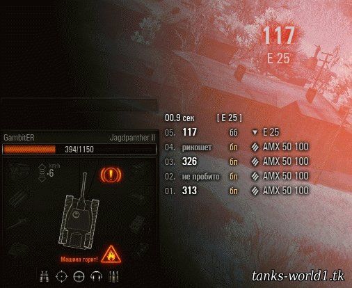 Скачать скачать Damage Panel для танков